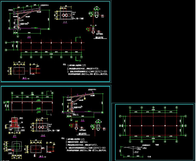 广水钢构汽车棚设计