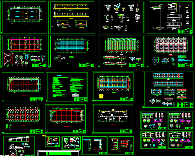 广水二层全钢结构超市图纸